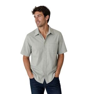 Vintage Pierre Cardin Short Sleeve Shirt Sage Gray